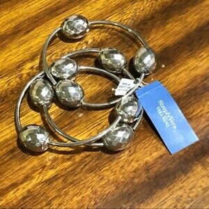 Simply Vera Vera Wang Silver Large Bead Stretch Bracelet NWT